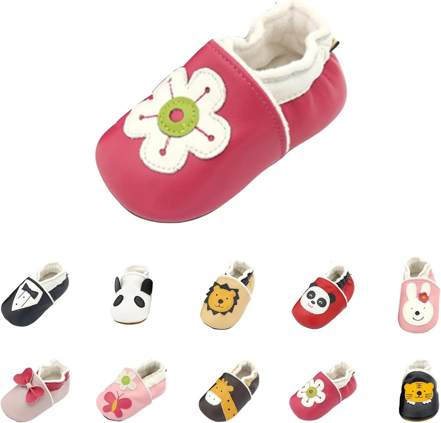 Baby Girls Shoes Soft Anti-Slip Sole Newborn Unisex Infant Sneaker with Bowknot Cute Toddler Shoes for Kids Girl
