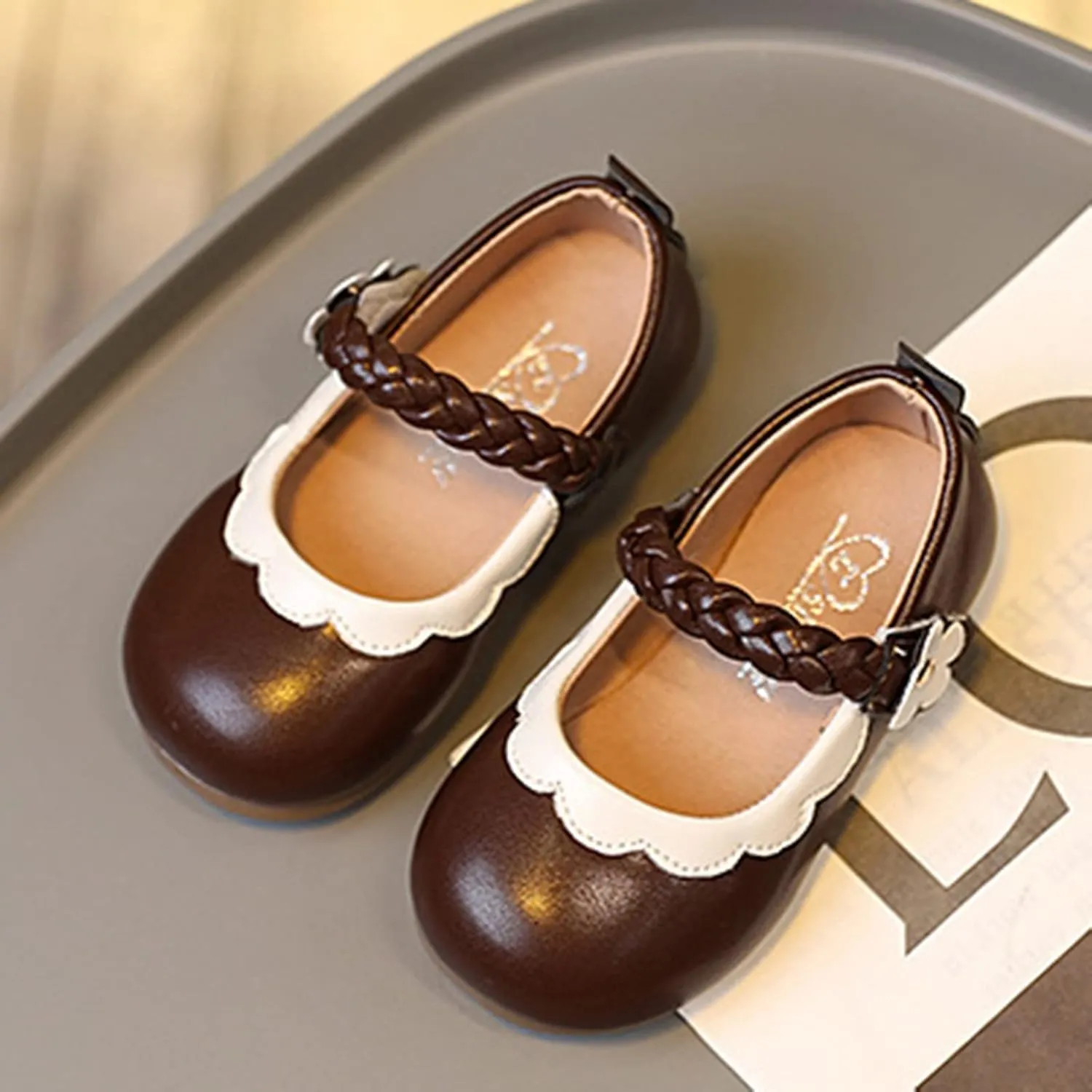Baby Girls Soft Sole Mary Jane Shoes Soft Sole Beautiful Girls Wedding Party Princess Dress Shoes Toddler Shoes