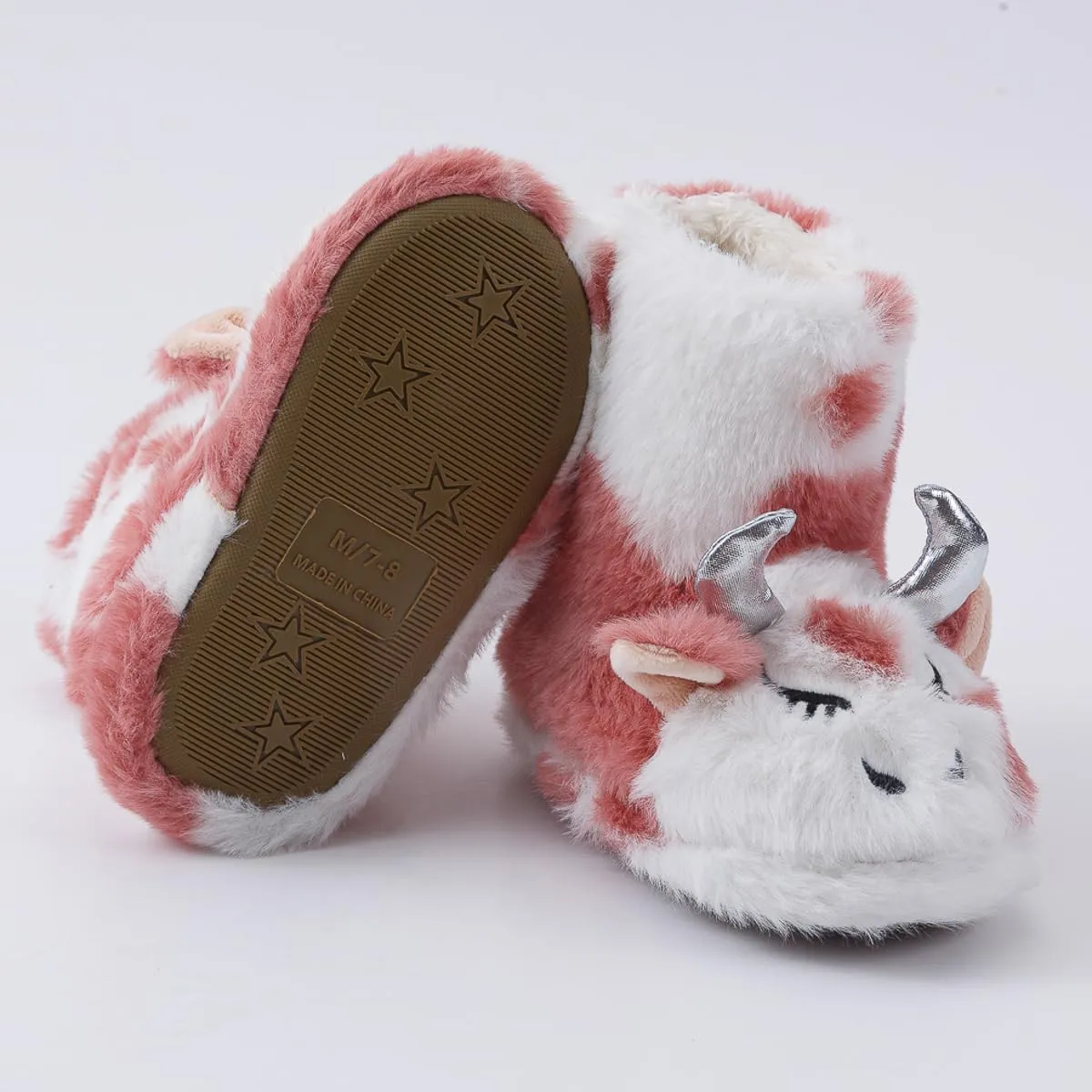 Baby Girls' Unicorn Slippers Rubber Home Boots Slippers