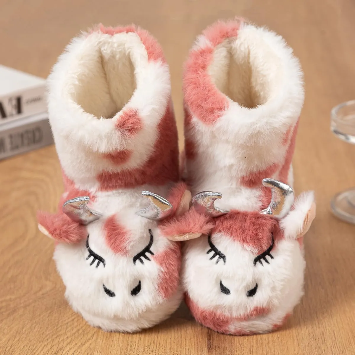 Baby Girls' Unicorn Slippers Rubber Home Boots Slippers