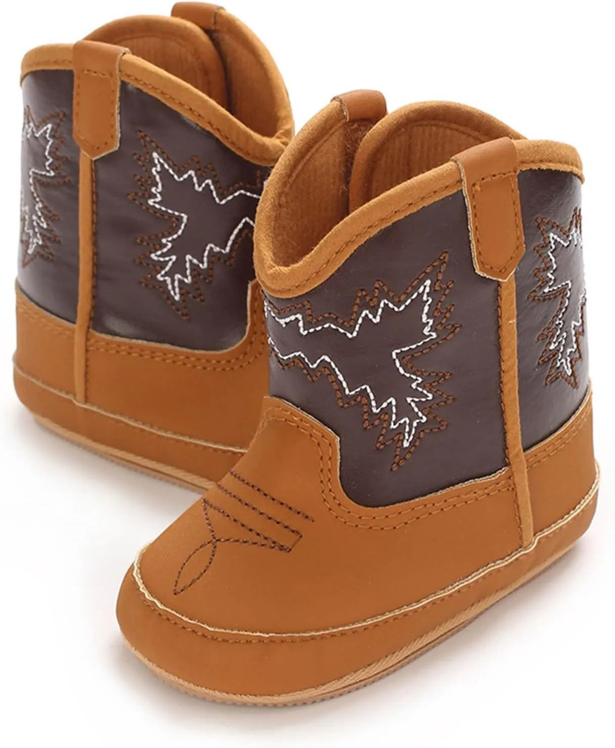 Baby Infant Soft PU Non Slip Soles Cute Little Boots 0 1 Years Old Newborn Walking Shoes Baby Boy Fuzzy Boots