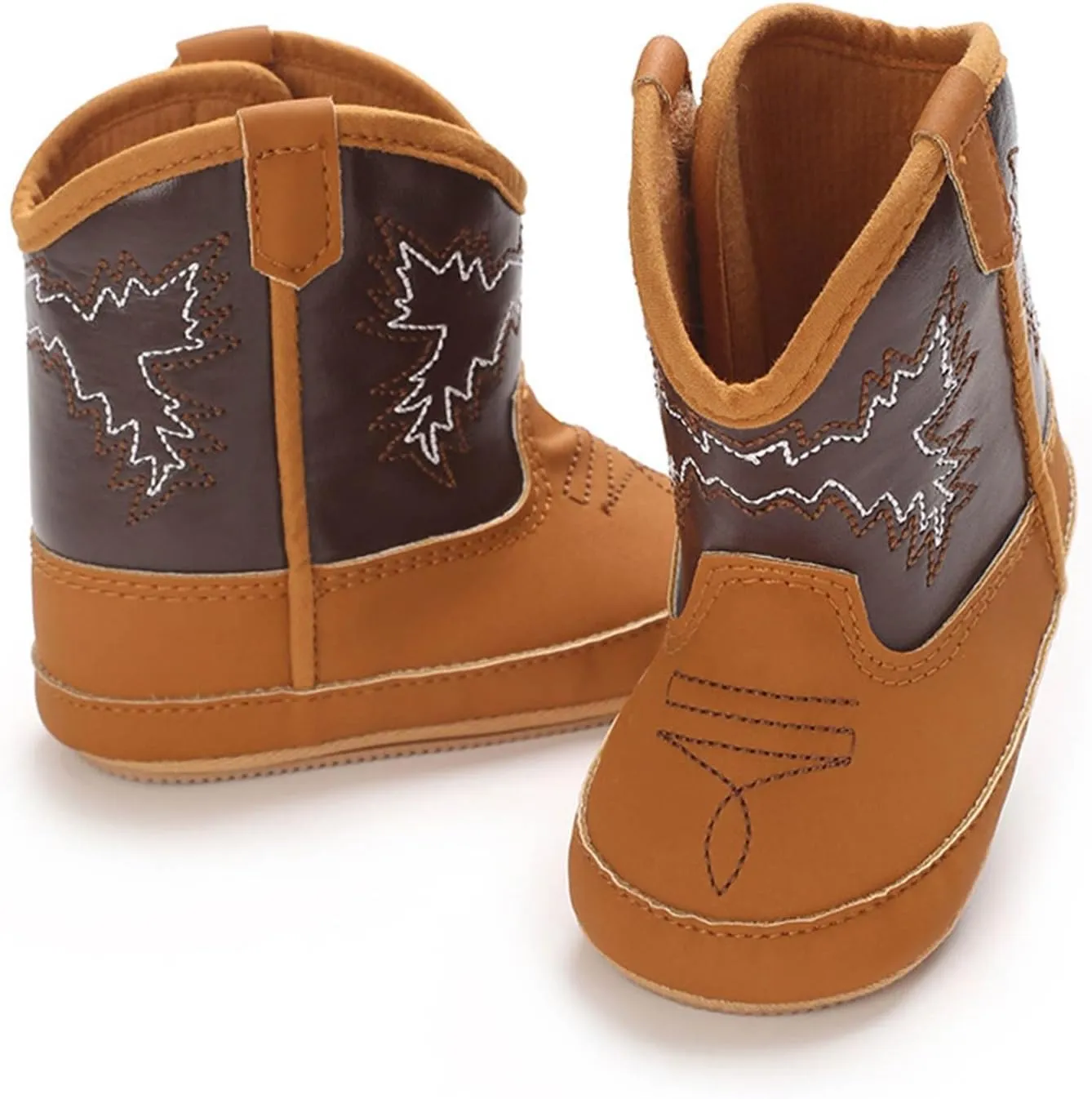 Baby Infant Soft PU Non Slip Soles Cute Little Boots 0 1 Years Old Newborn Walking Shoes Baby Boy Fuzzy Boots