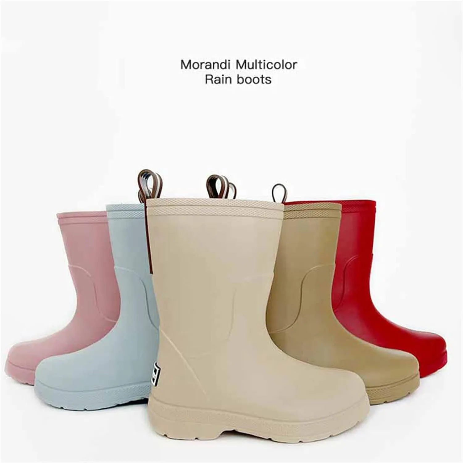 Baby Kids Easy On Antiskid Rain Shoes Boots for Toddler Little Kid Short Rain Boots Lightweight Rainy Day Shoes 5 Boots