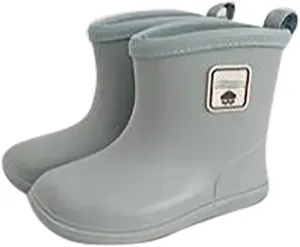 Baby Kids Easy On Rain Shoes Boots For Toddler Little Kid Short Rain Boots Lightweight Rainy Day Shoes Snow Shoe