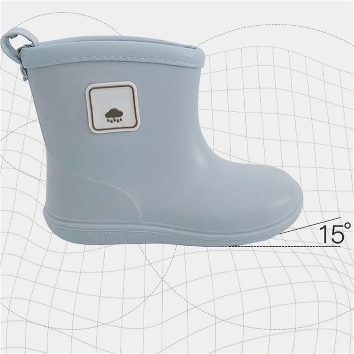 Baby Kids Easy On Rain Shoes Boots For Toddler Little Kid Short Rain Boots Lightweight Rainy Day Shoes Snow Shoe