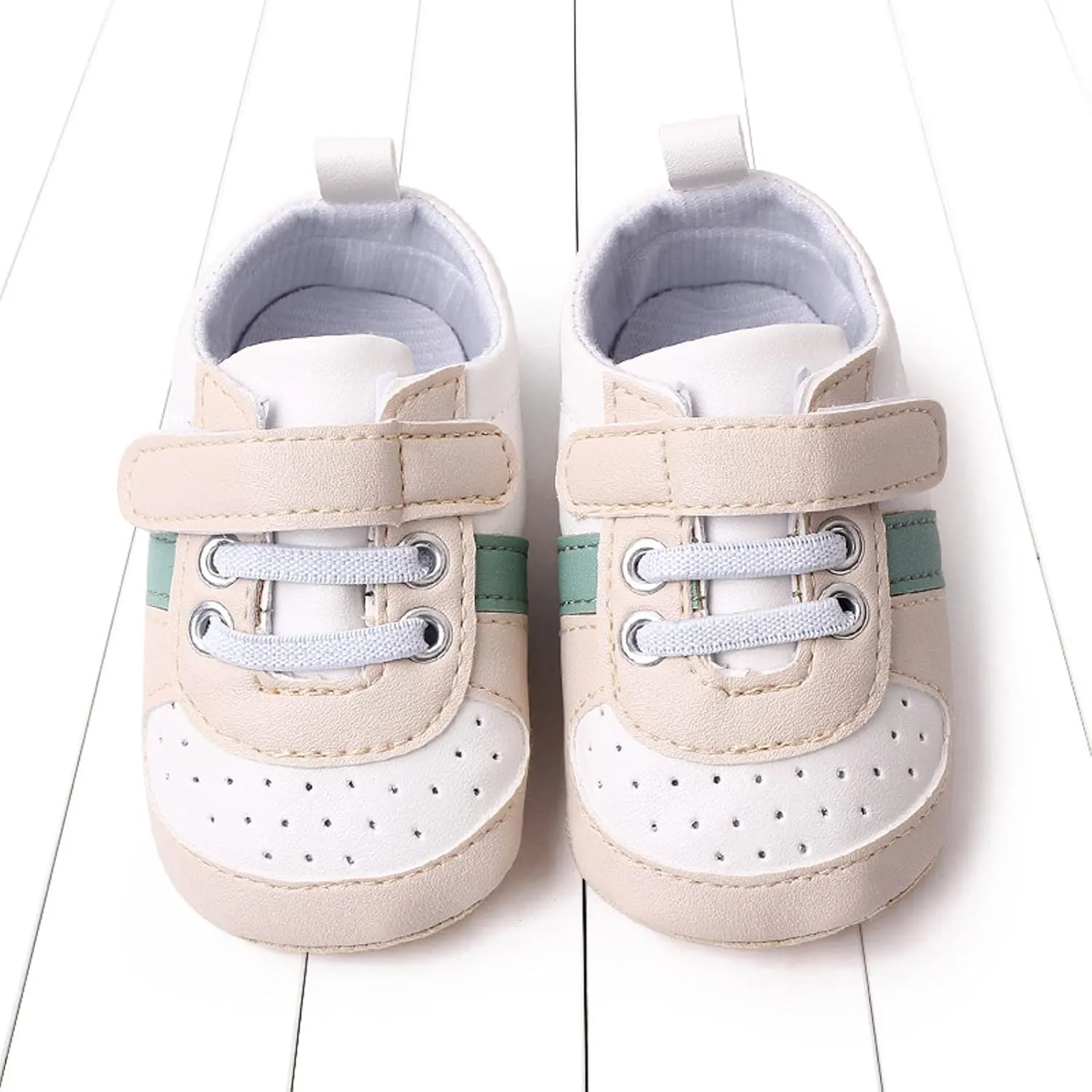 Baby Shoes Boys Girls Infant Sneakers Non-Slip Rubber Sole Toddler Crib Shoes Unisex High Canvas First Walkers