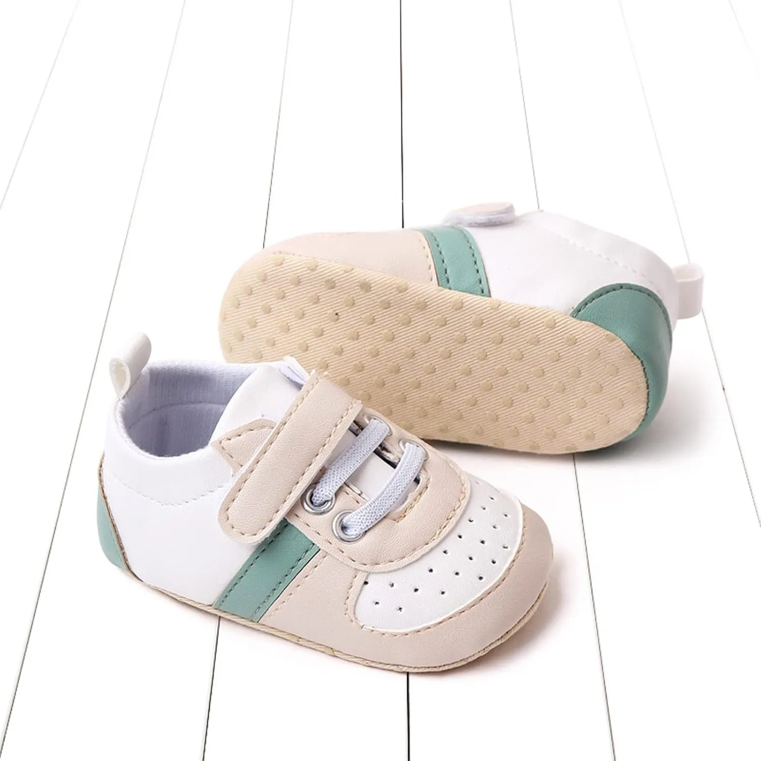 Baby Shoes Boys Girls Infant Sneakers Non-Slip Rubber Sole Toddler Crib Shoes Unisex High Canvas First Walkers