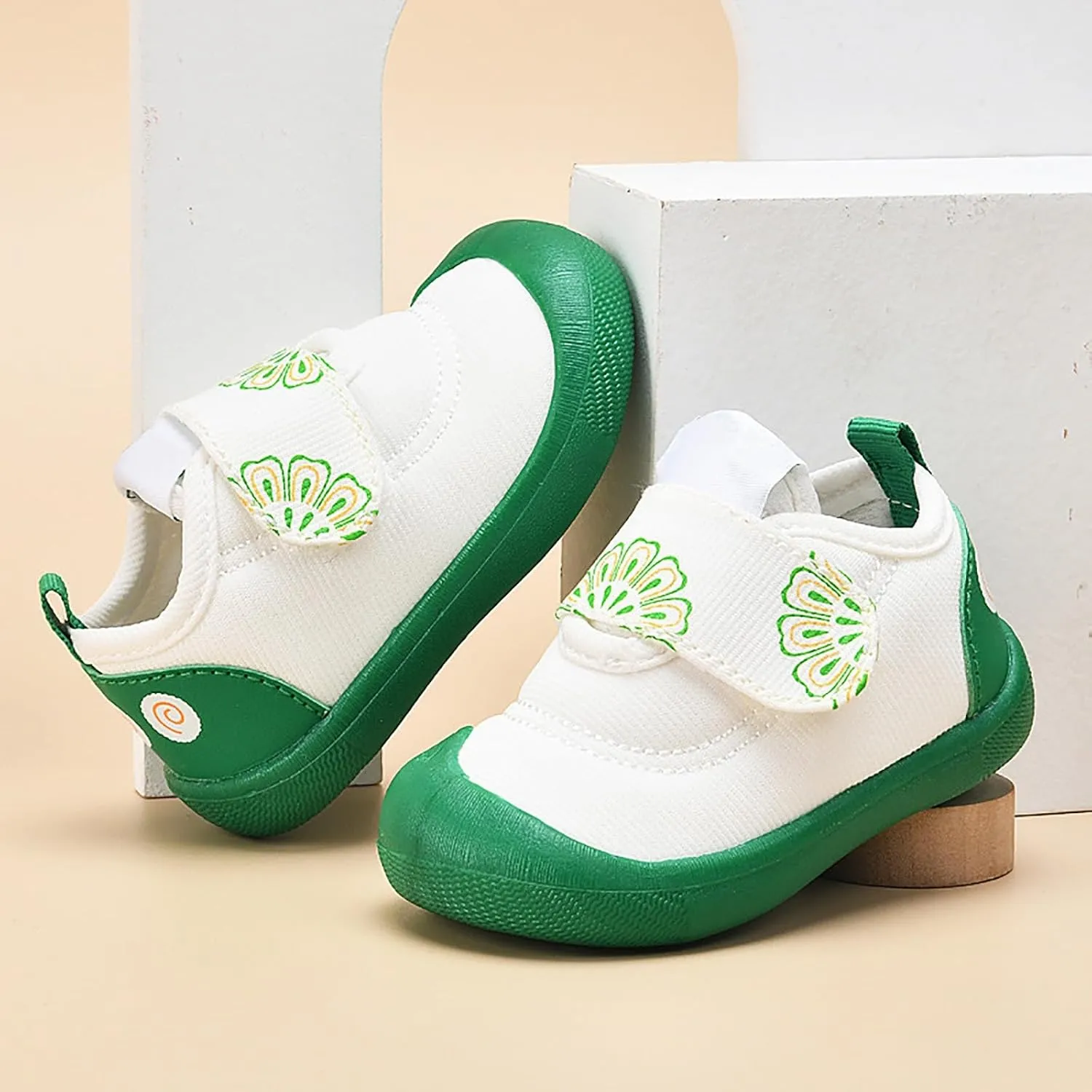 Baby Shoes Boys Girls Shoes Baby Shoes Spring and Autumn Flower Pattern Soft Sole Non Sneakers Toddler Kids
