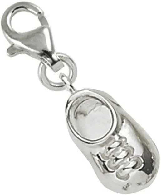 Baby Shoes Charm With Lobster Claw Clasp, Charms for Bracelets and Necklaces