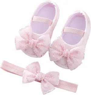 Baby Shoes Fashion Soft Sole Infant Shoes Pearl Dress Flower Princess Shoes Infant Shoes Size 4 Shoes for Baby Girls