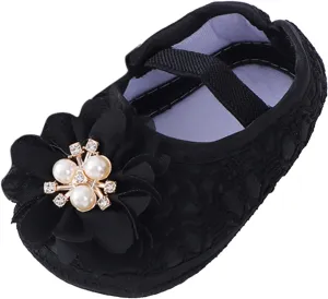 Baby Shoes Fashion Soft Sole Toddler Shoes Pearl Dress Flower Princess Shoes Toddler Shoes Baby Wear