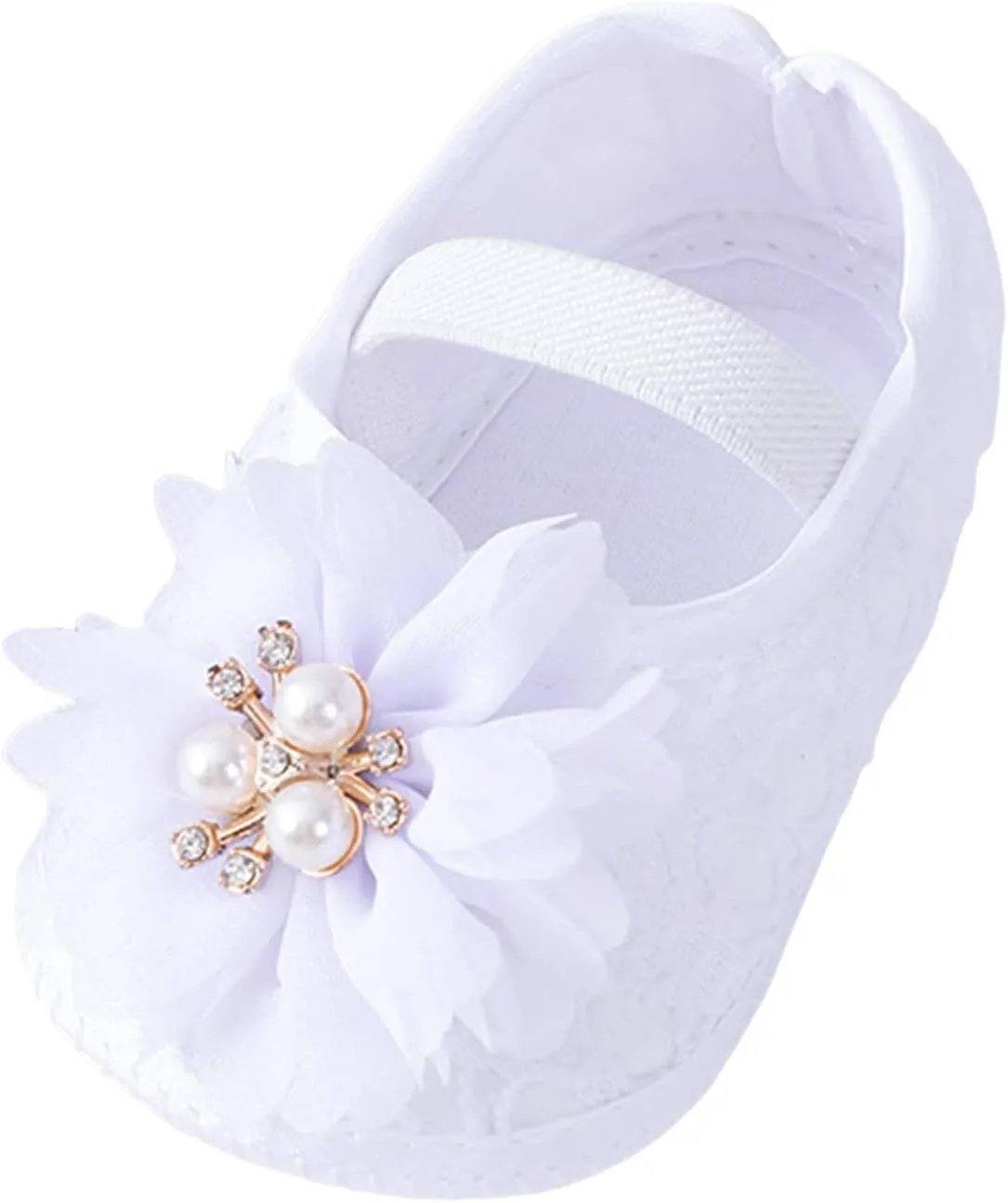Baby Shoes Fashion Soft Sole Toddler Shoes Pearl Dress Flower Princess Shoes Toddler Shoes Baby Wear