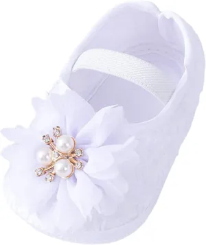 Baby Shoes Fashion Soft Sole Toddler Shoes Pearl Dress Flower Princess Shoes Toddler Shoes Baby Wear