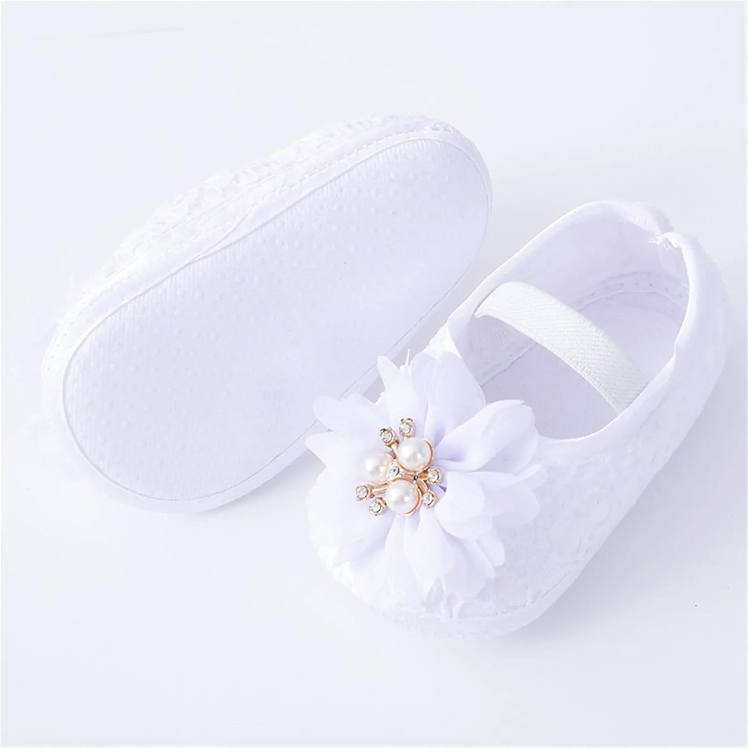 Baby Shoes Fashion Soft Sole Toddler Shoes Pearl Dress Flower Princess Shoes Toddler Shoes Baby Wear