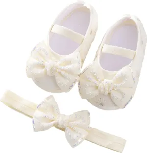 Baby Shoes Fashion Soft Sole Toddler Shoes Pearl Dress Flower Princess Shoes Toddler Shoes Infant Crib Shoes
