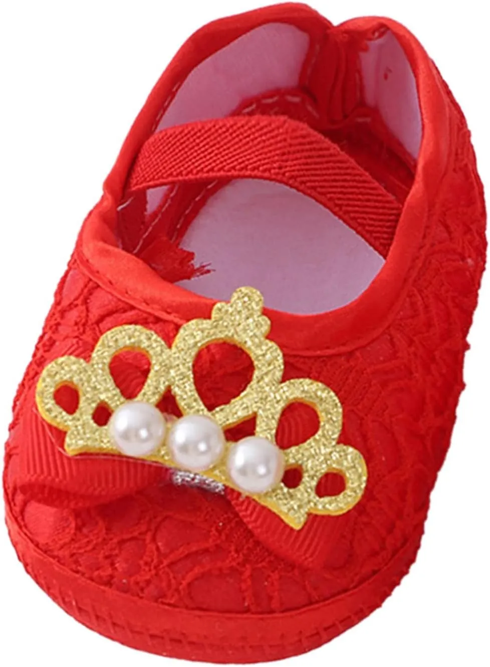 Baby Shoes Fashion Soft Sole Toddler Shoes Pearl Dress Flower Princess Shoes Toddler Shoes Kids Furry Slippers