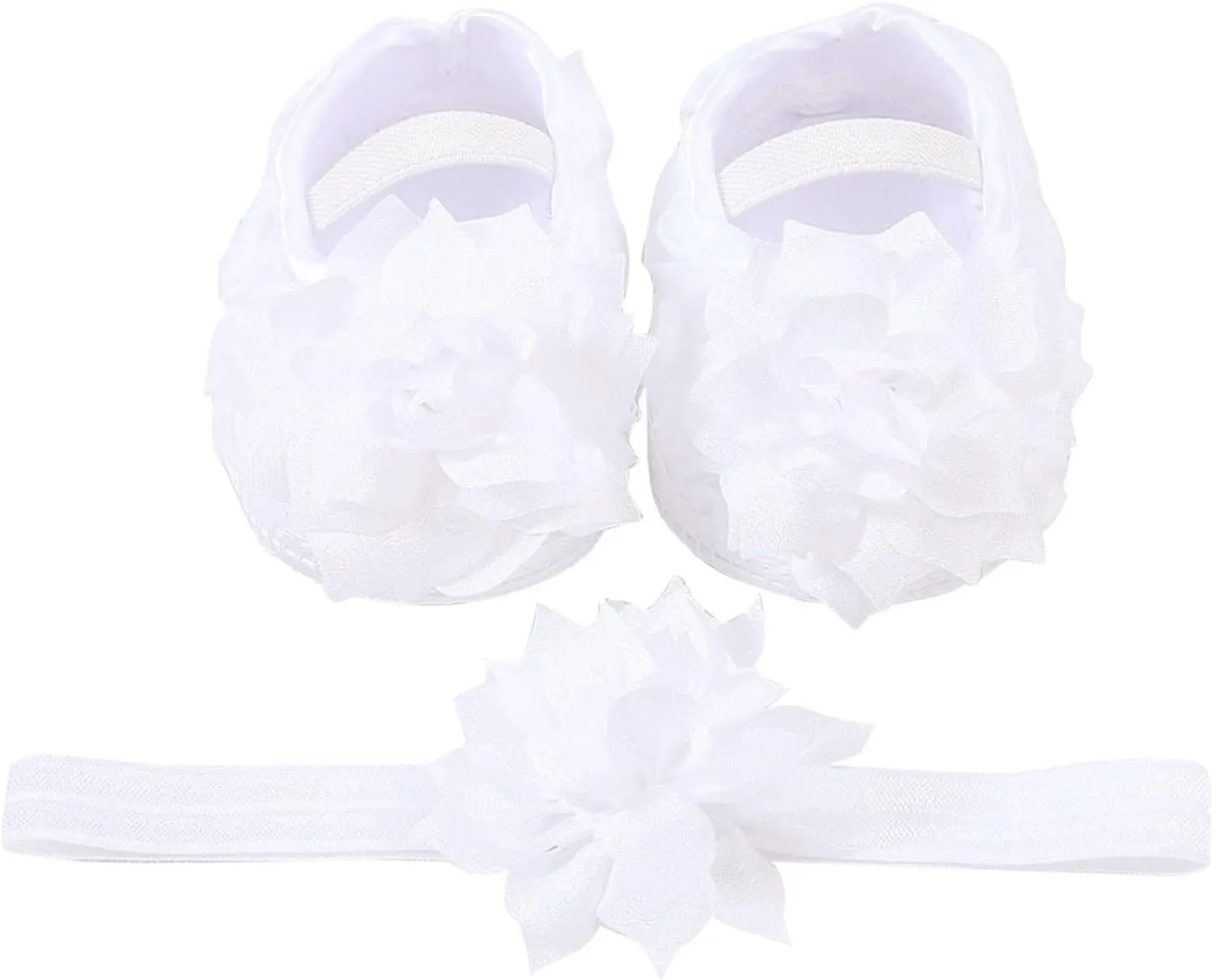 Baby Shoes Hairband Set 01 Year Old Baby Shoes 246 August Newborn Soft Sole Walking Shoes Toddler Boys Slip On
