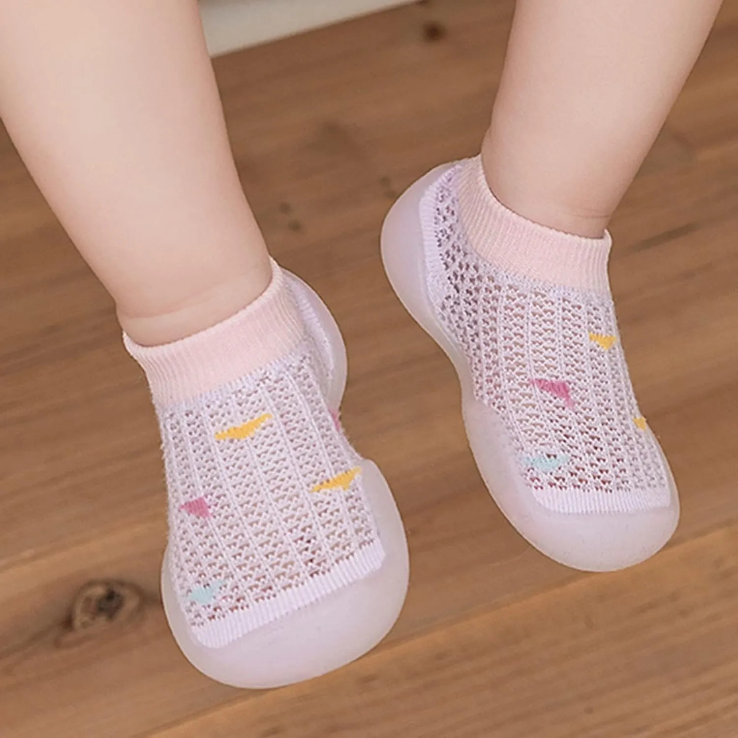 Baby Sock Shoes Infant Boys Girls Socks Shoes Toddler Fleece Warm Floor Socks Non Slip Prewalker Shoes White Shoes B