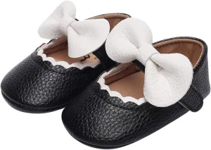 Baby Soft Sole Shoes Girl Infant Girls Single Shoes Ruffles Bowknot First Walkers Shoes Toddler Sandals Princess Shoes Boots Toddler Size 5