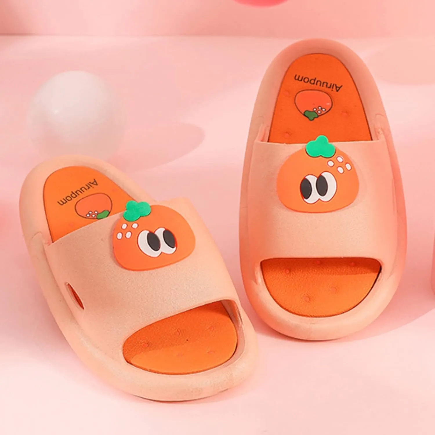 Baby Soft Sole Shoes New Children Sandals And Slippers Soft Sole EVA Middle Cushion Cute Fruit Indoor And
