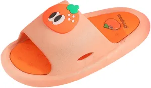 Baby Soft Sole Shoes New Children Sandals And Slippers Soft Sole EVA Middle Cushion Cute Fruit Indoor And
