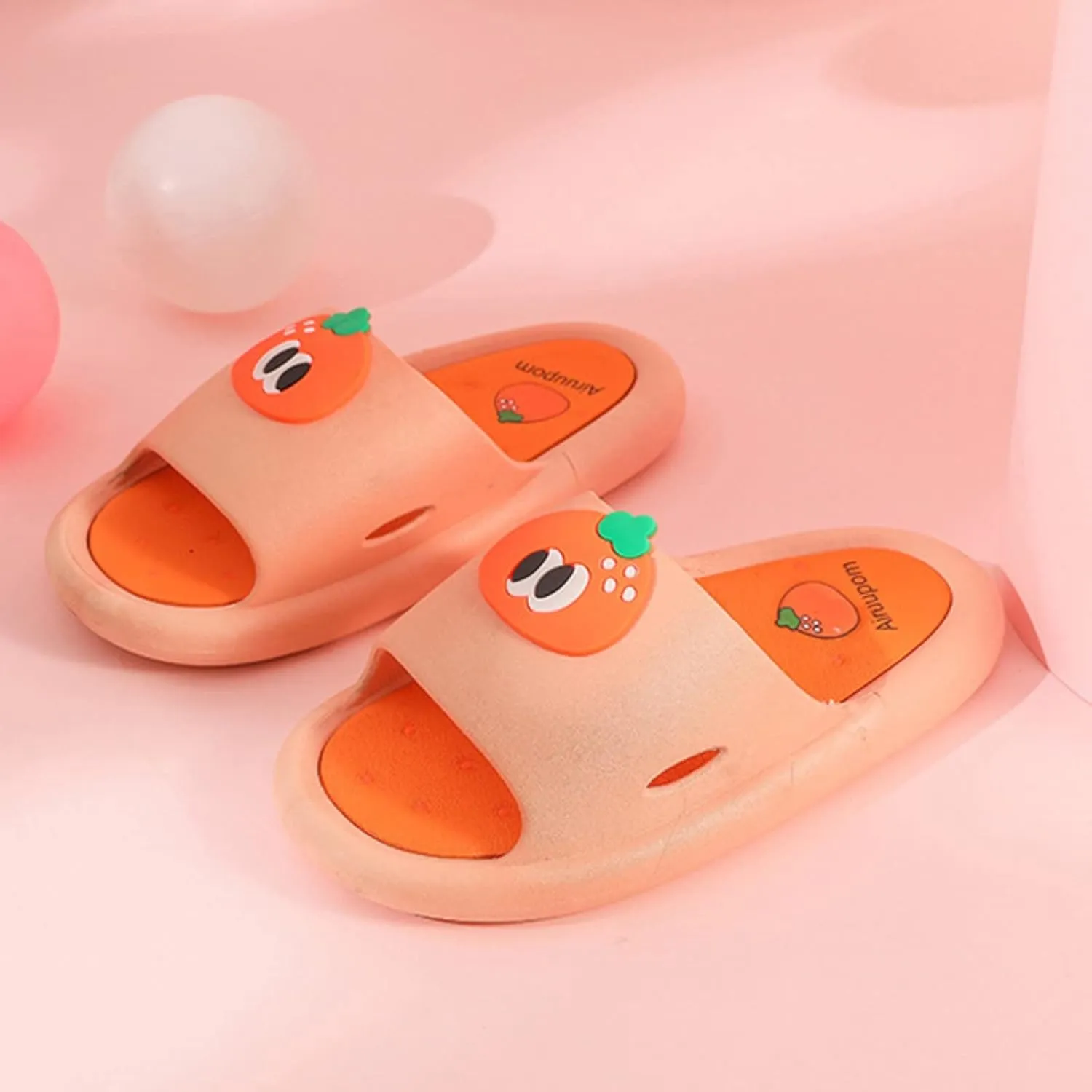 Baby Soft Sole Shoes New Children Sandals And Slippers Soft Sole EVA Middle Cushion Cute Fruit Indoor And