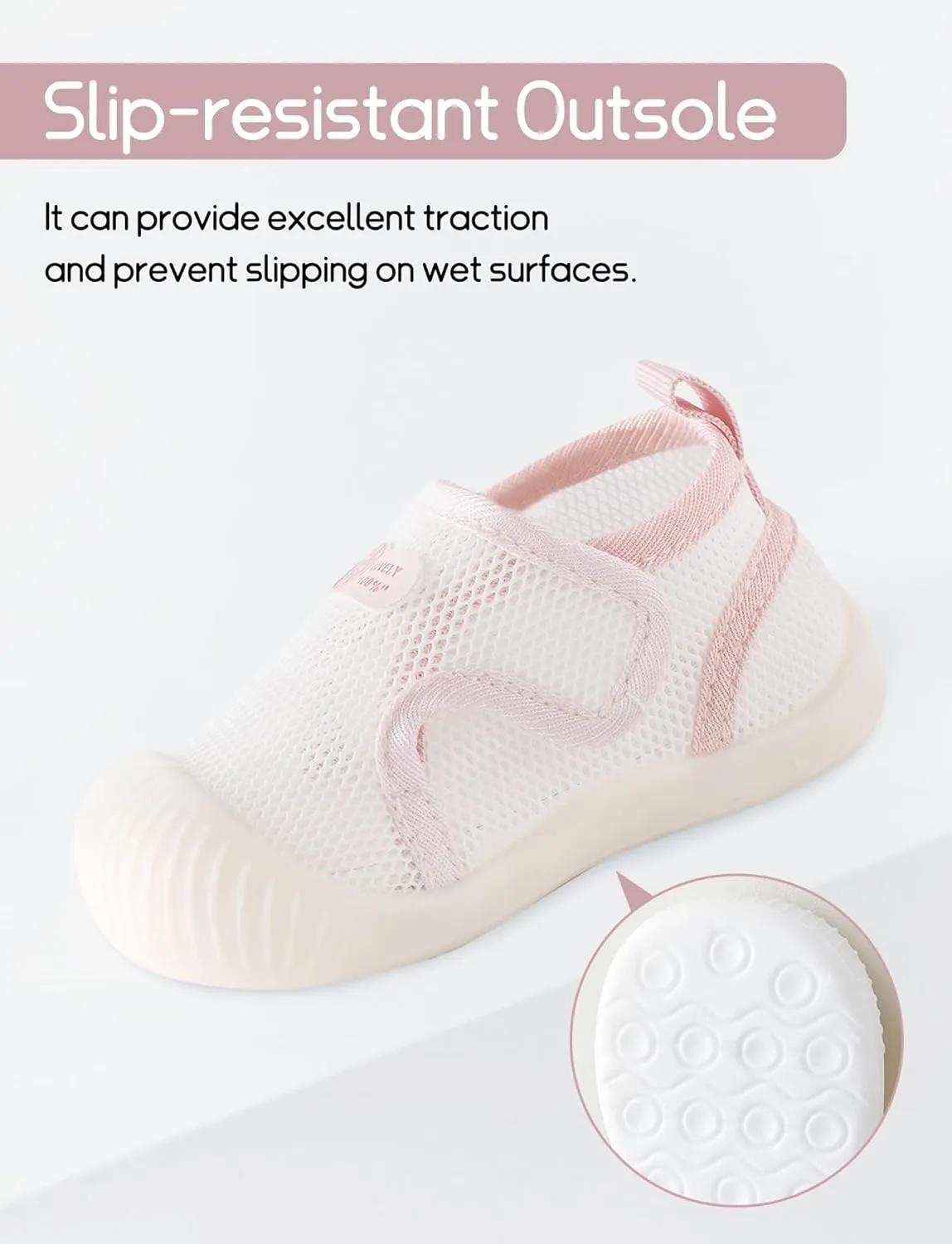 Baby Toddler First Walking Shoes Slip On Soft Sneakers Breathable Mesh Sandals Wide Toe Summer Shoes 6-36 Months