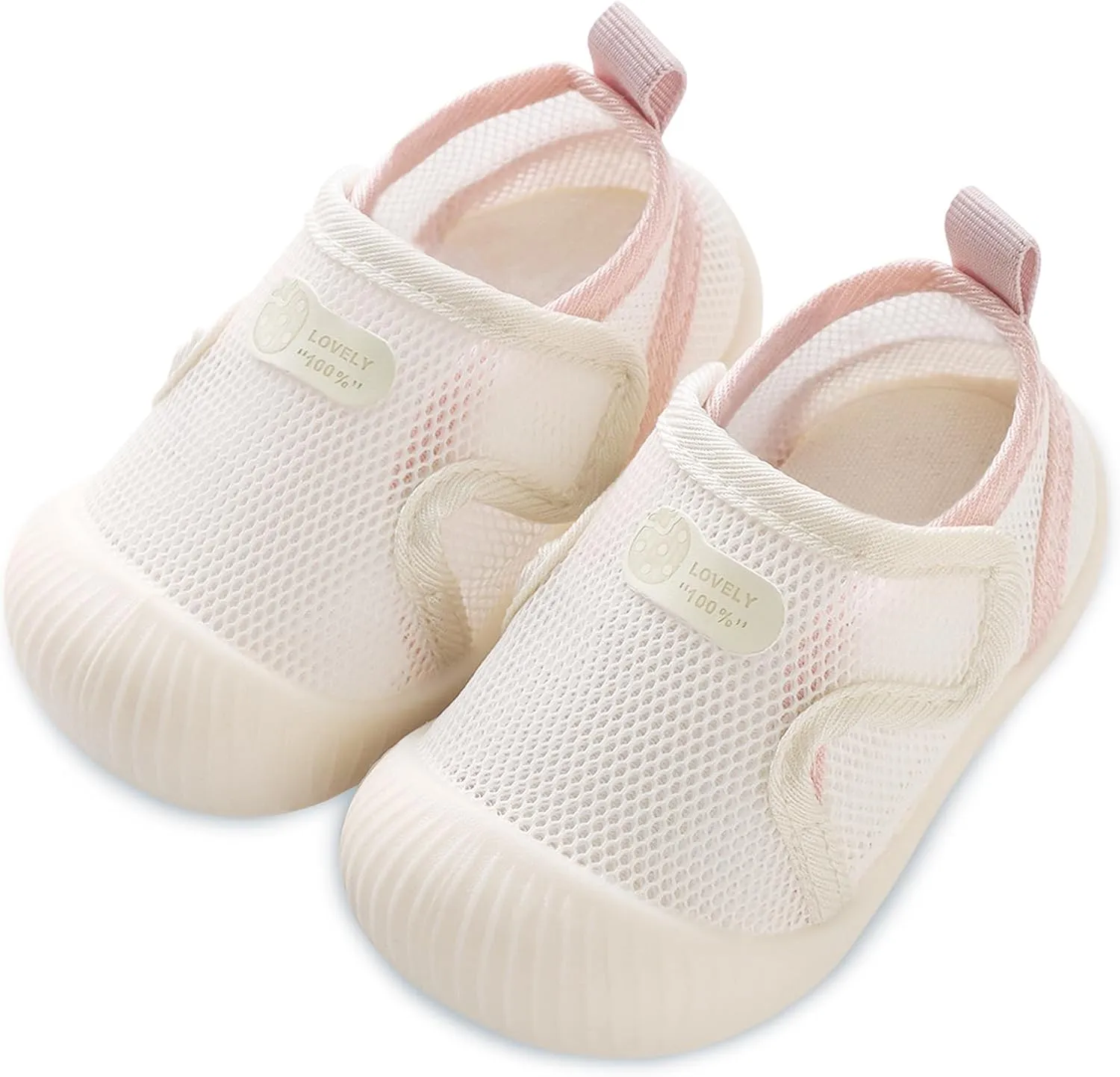 Baby Toddler First Walking Shoes Slip On Soft Sneakers Breathable Mesh Sandals Wide Toe Summer Shoes 6-36 Months