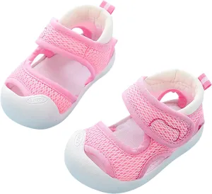 Baby Walking Mesh Shoes Anti Kick Breathable Wear Infant Sneakers Non-Slip Soft Sole Cloud Outdoor Indoor Shoes