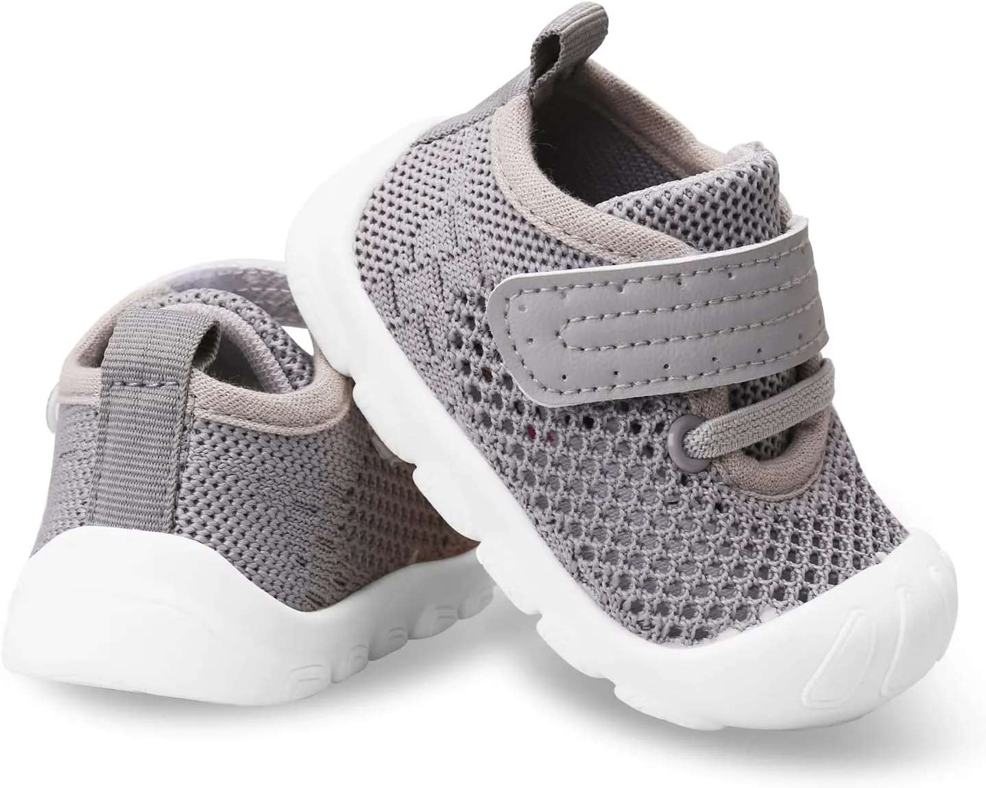 Baby Walking Shoes Toddler Girl Boy Soft Sole Breathable Mesh Slip on Summer Wide Shoes Infant Flexible Lightweight Non-Slip Safer Causal Tennis Shoes Toddler First Walkers Shoes Rubber Soles Outdoor