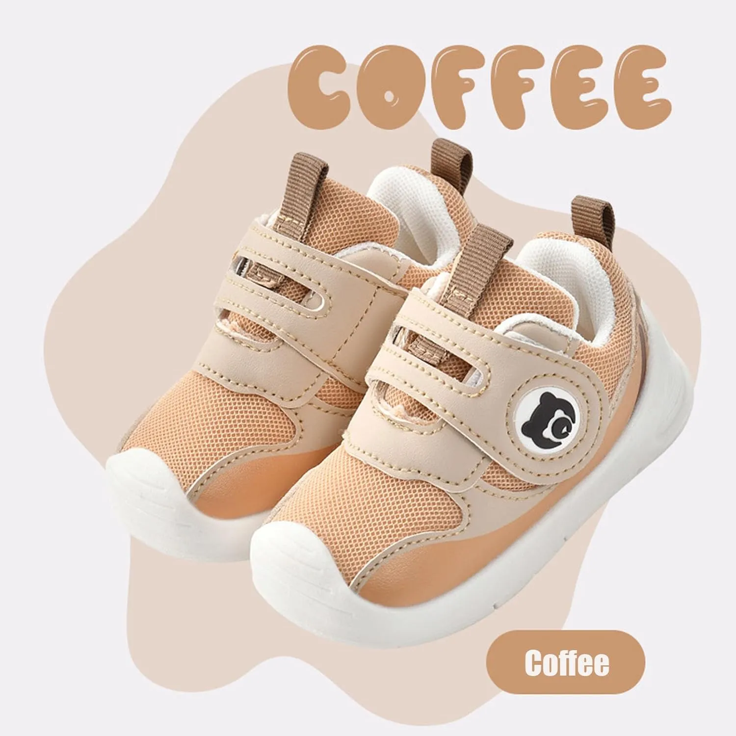 Baby Walking Sneakers Babies First Shoes Lightweight Mesh Infant Shoe Hook and Loop Breathable Outdoor Non-Slip