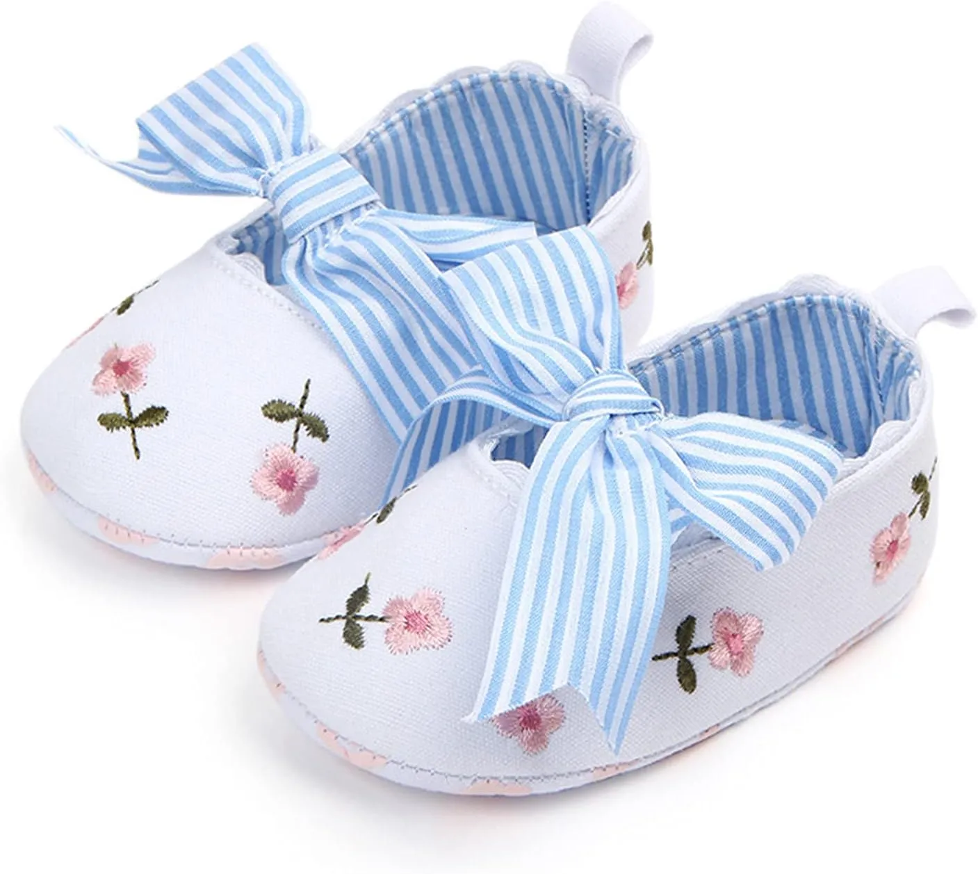 Boy Slip on Soft Shoes Floral Sandals Girls Shoes Bow Non-Slip First Baby Walking Soft Baby Size 2 Boys Shoes