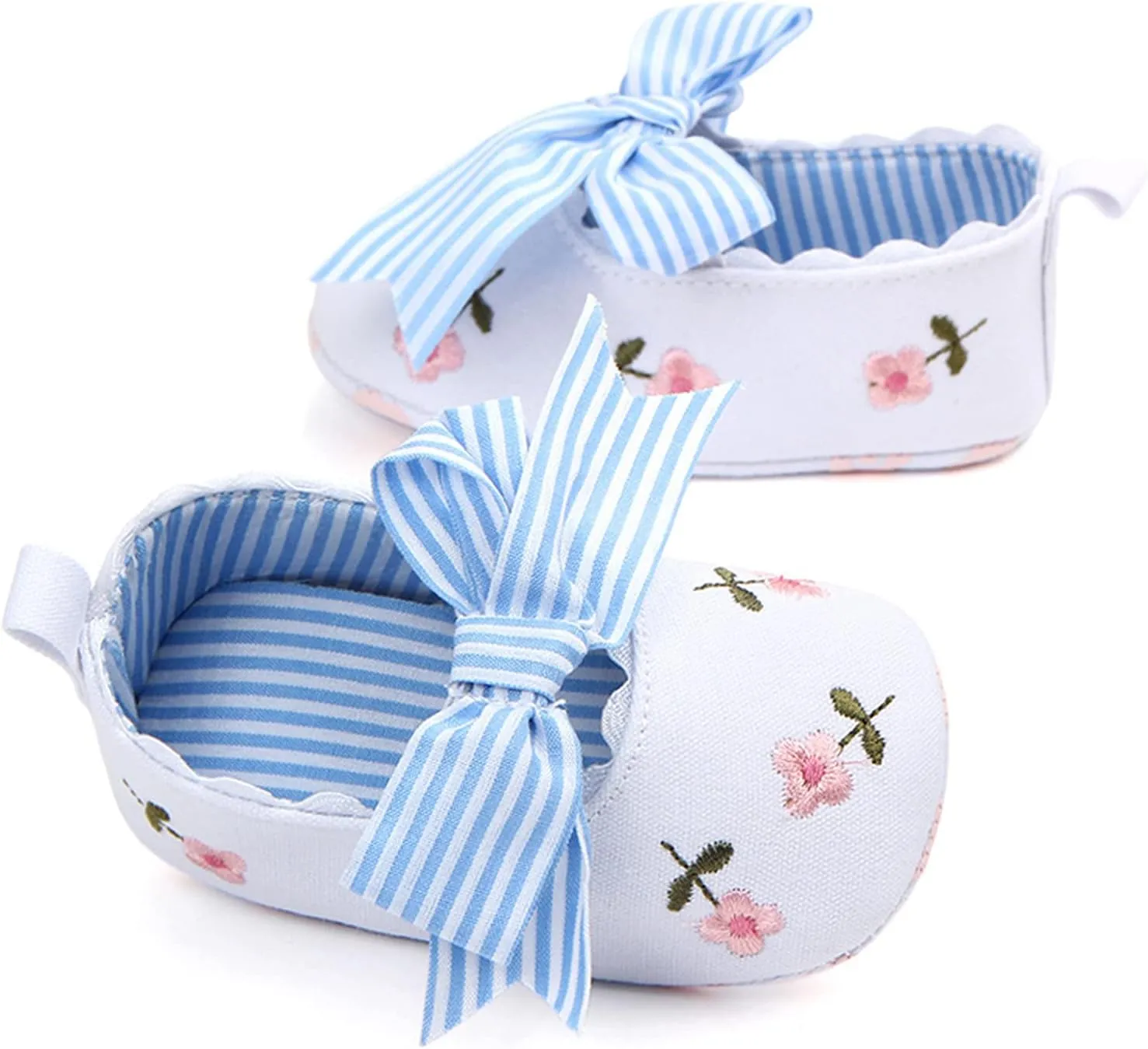 Boy Slip on Soft Shoes Floral Sandals Girls Shoes Bow Non-Slip First Baby Walking Soft Baby Size 2 Boys Shoes