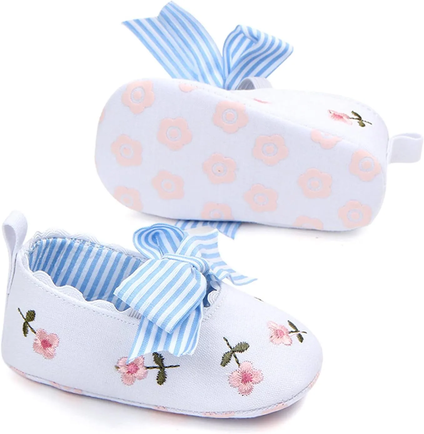 Boy Slip on Soft Shoes Floral Sandals Girls Shoes Bow Non-Slip First Baby Walking Soft Baby Size 2 Boys Shoes