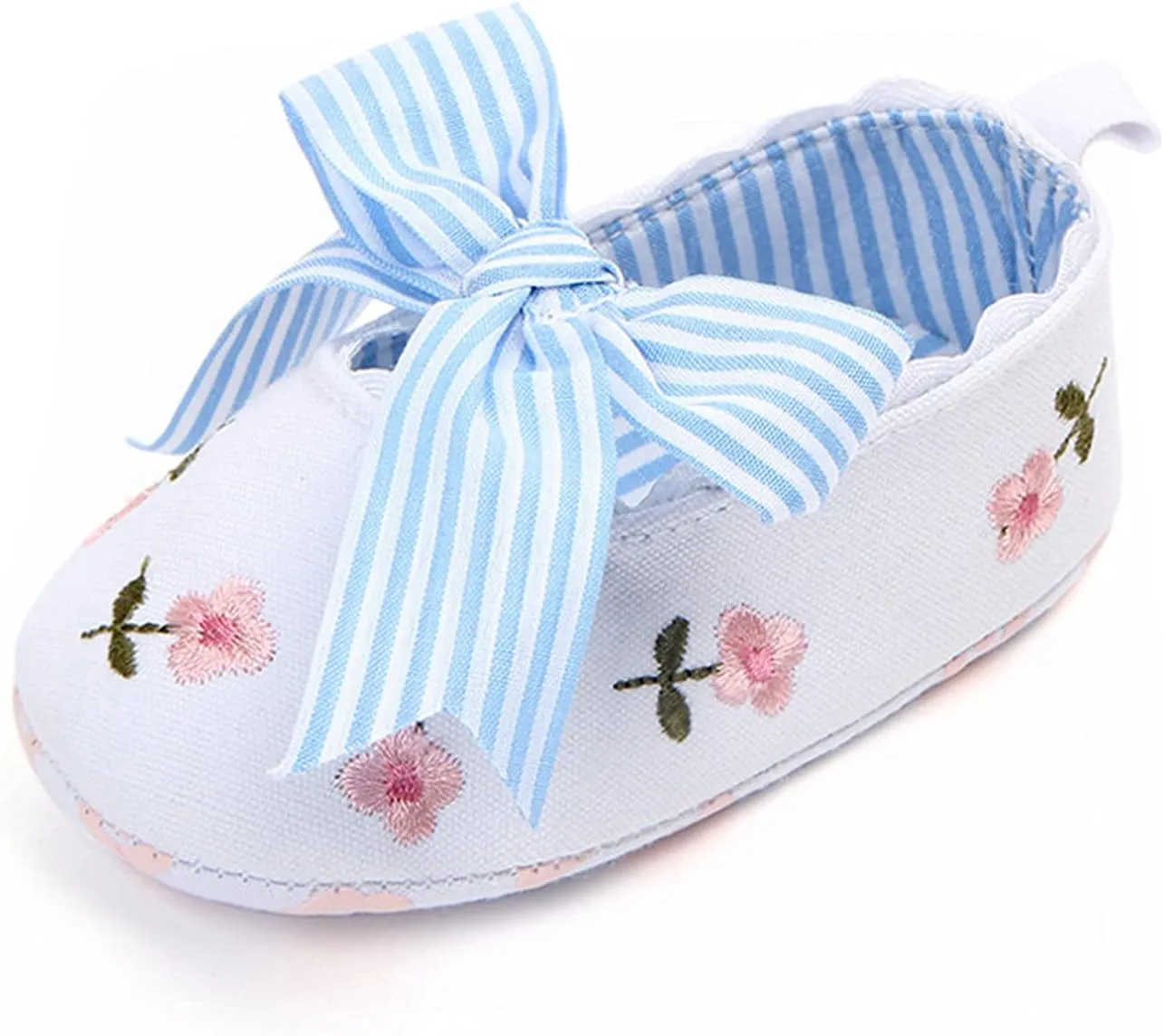 Boy Slip on Soft Shoes Floral Sandals Girls Shoes Bow Non-Slip First Baby Walking Soft Baby Size 2 Boys Shoes