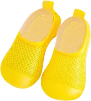 Boys Girls Low Heel Shoes Toddler Kids Infant Newborn Baby Boys Girls Summer Shoes Solid Soft Soles (Yellow, 20 Infant)