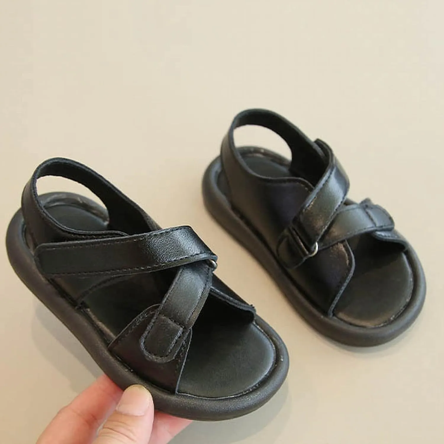 Boys' Sandals Summer Little Girls' Casual Beach Shoes Children's Fashion Open Toe Soft Sole Baby Big Kids Slides Girls