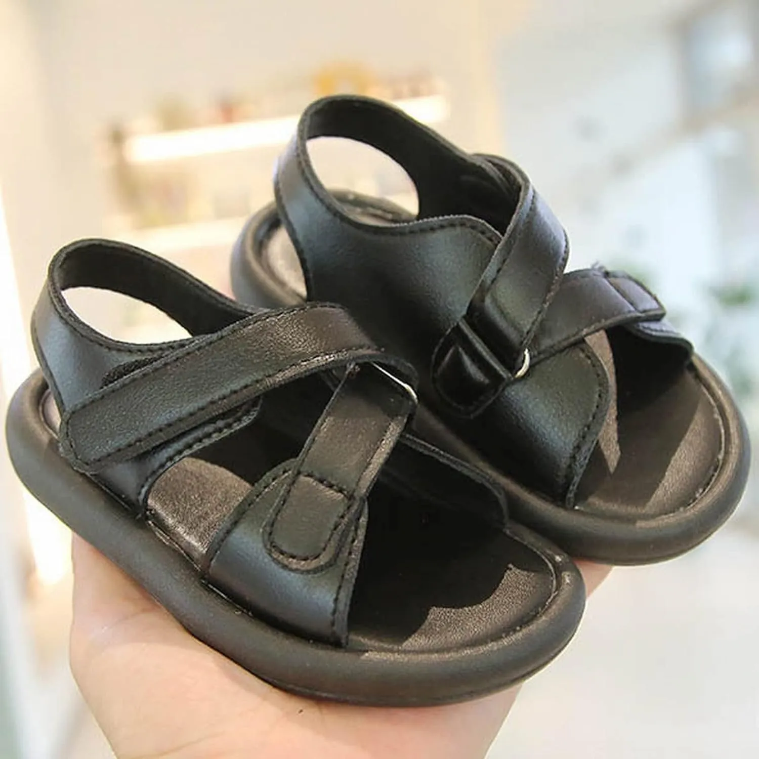 Boys' Sandals Summer Little Girls' Casual Beach Shoes Children's Fashion Open Toe Soft Sole Baby Big Kids Slides Girls
