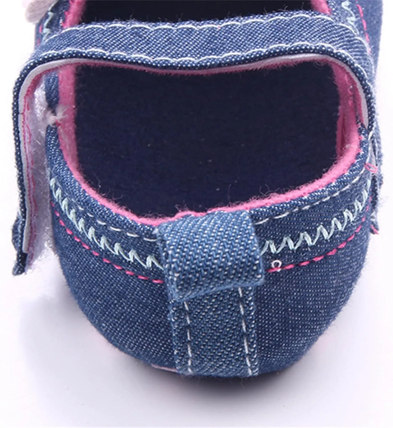 Boys Shoes Infant Girls Sneakers Baby Newborn Cute Bow Embroidered Walking Shoes Flat Shoes Denim Models Soccer Cleats