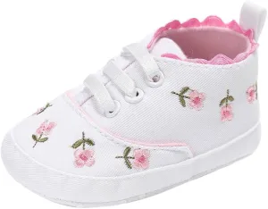 Boys Shoes Infant Shoes Crib Sole Baby Canvas -Slip Soft Floral Girls Baby Shoes Infant Girl Shoes