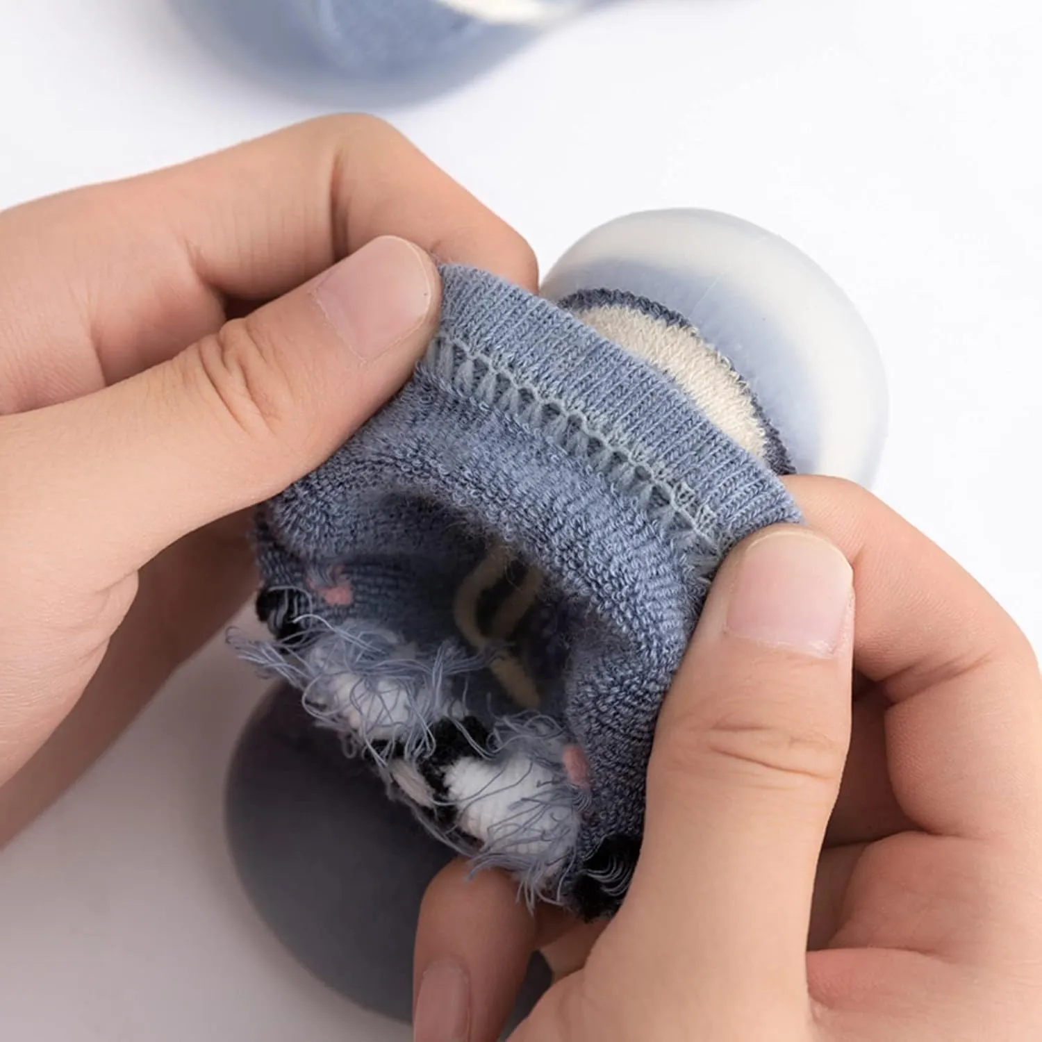 Boys Slippers Size 6 Big Boys Kids Toddler Baby Boys Girls Solid Warm Knit Soft Sole Rubber Shoe Toddler Home Slippers