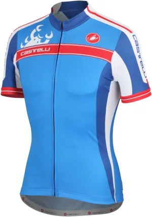 Castelli Autentica Jersey Full Zip Drive Blue
