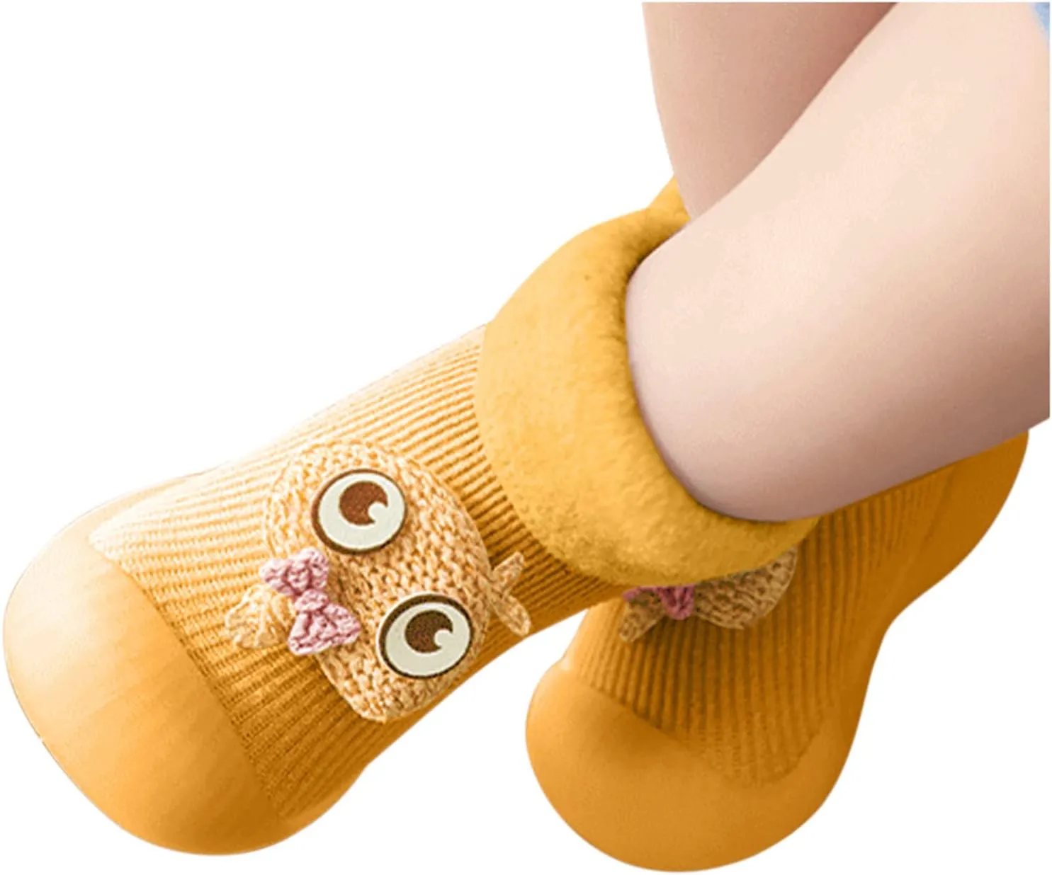 Casual Shoes for Baby Boys Sole Warm Socks Baby Kids Slipper Shoes Knit Soft Solid Toddler Girls Stocking Shoes
