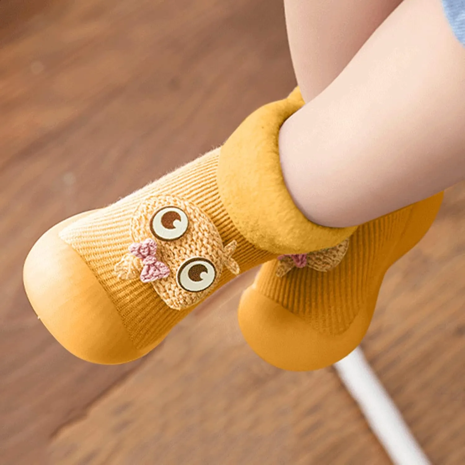 Casual Shoes for Baby Boys Sole Warm Socks Baby Kids Slipper Shoes Knit Soft Solid Toddler Girls Stocking Shoes