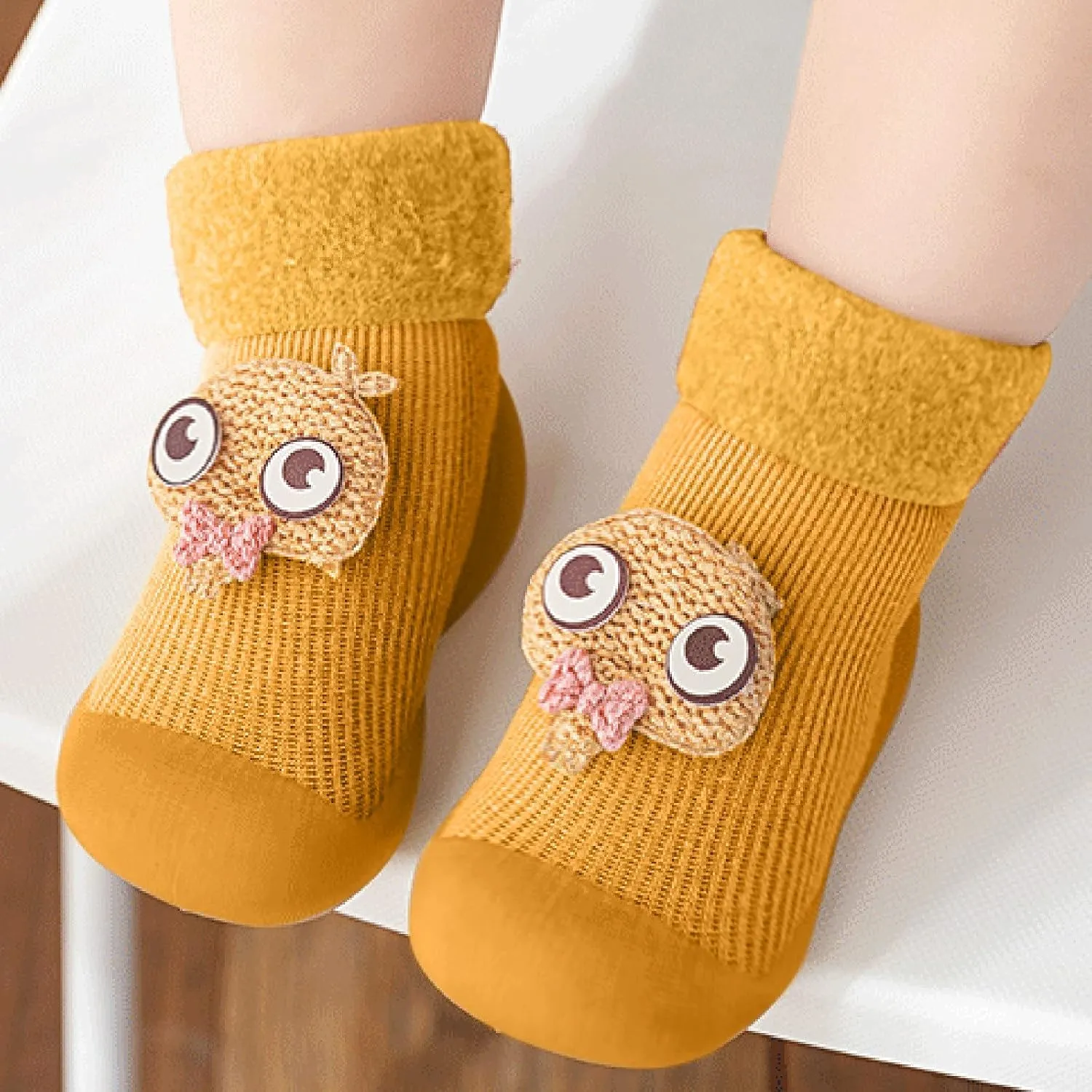 Casual Shoes for Baby Boys Sole Warm Socks Baby Kids Slipper Shoes Knit Soft Solid Toddler Girls Stocking Shoes