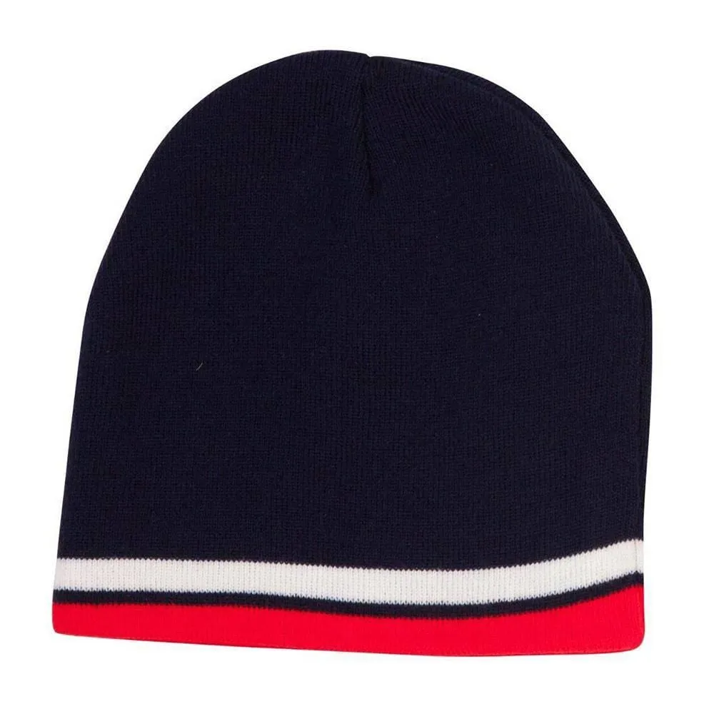 CH63 Contrast Stripe Beanie