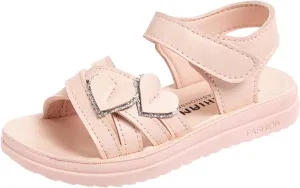 Children Shoes Fashion Love Decorative Thick Sole Sandals Soft Sole Comfortable Princess Sandals Toddler 10 Shoes Girls