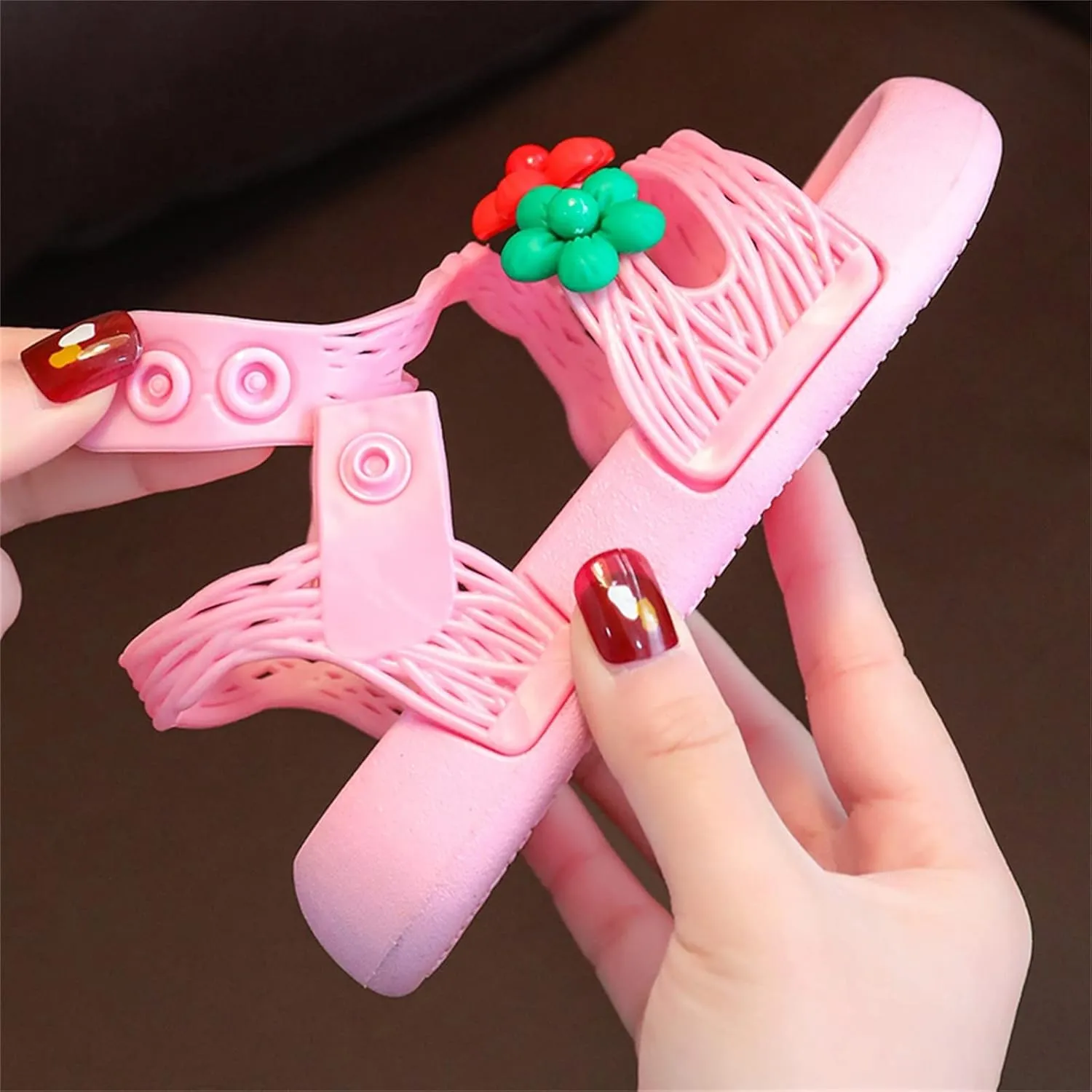 Children Shoes Summer Soft Sole Soft Comfortable Fashion Princess Shoes Large Medium And Small Baby Girl Flat Sandals