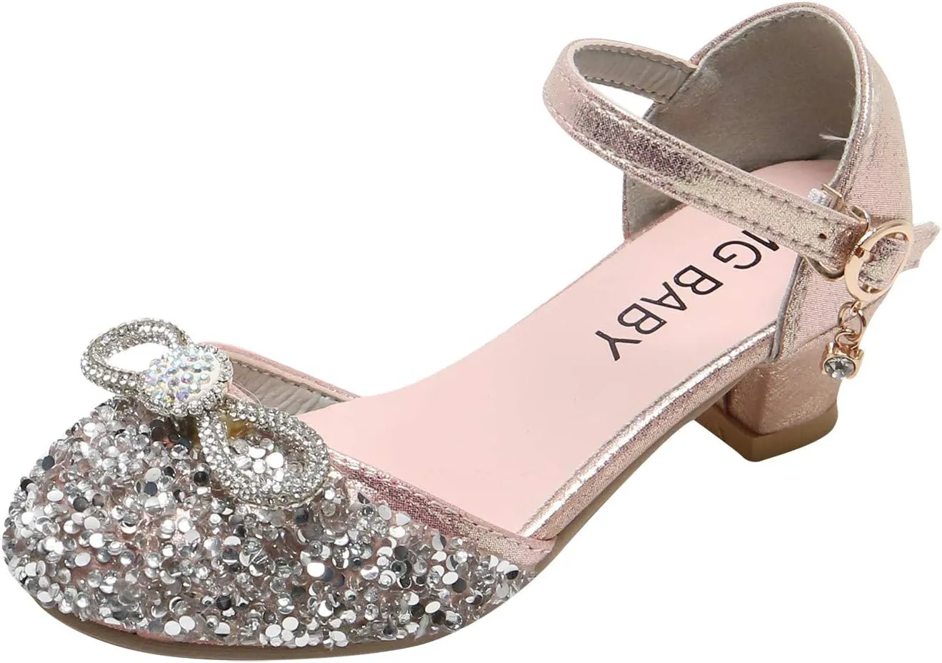Children Soft Sole Foot Warmer Toddler Shoes Kid Princess Bling Infant Crystal Dance Girls Bowknot Baby Baby