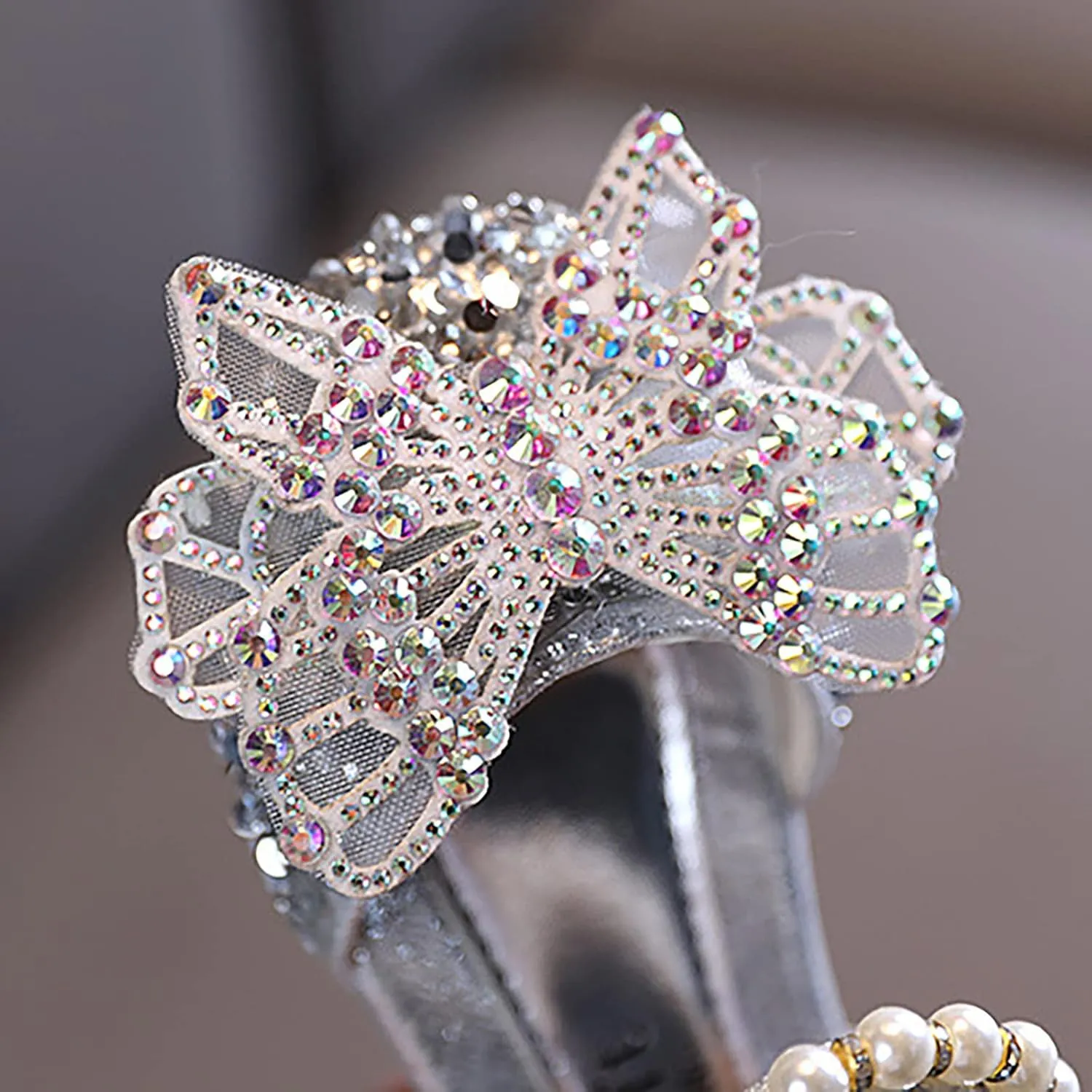 Children Soft Sole Shoes Fashion Spring Summer Girls Dress Performance Dance Shoes Mesh Rhinestone Sandals